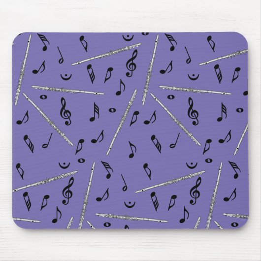 Flux Music Note Pattern Muismat (Voorkant)