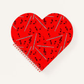 Flux Music Note Pattern Notitieboek (Voorkant)