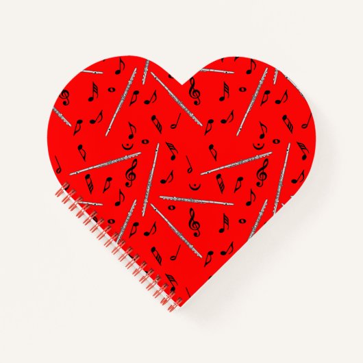 Flux Music Note Pattern Notitieboek (Voorkant)