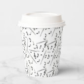 Flux Music Note Pattern Papieren Bekers (Links)
