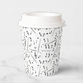Flux Music Note Pattern Papieren Bekers (Rechts)