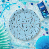 Flux Music Note Pattern Papieren Bordje (Feest)