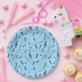 Flux Music Note Pattern Papieren Bordje (Feest)