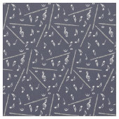 Flux Music Note Pattern Stof (Close Up)