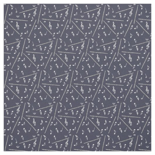 Flux Music Note Pattern Stof (Swatch)