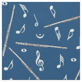 Flux Music Note Pattern Stof (Close Up)