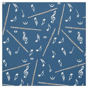 Flux Music Note Pattern Stof
