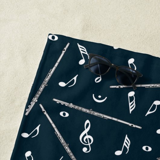 Flux Music Note Pattern Strandlaken (In situ)