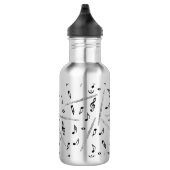 Flux Music Note Pattern Waterfles (Rechts)