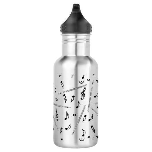 Flux Music Note Pattern Waterfles (Rechts)