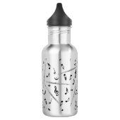 Flux Music Note Pattern Waterfles (Links)