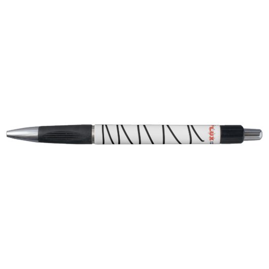 Flux Swirl Ballpoint Pen - Zwart (Voorkant)