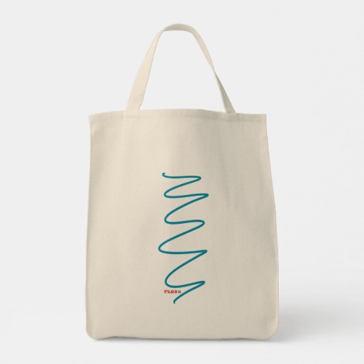 Flux Swirl Canvas Canvas tas - Blauwgroen (Achterkant)