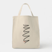 Flux Swirl Canvas Canvas tas - Zwart (Achterkant)