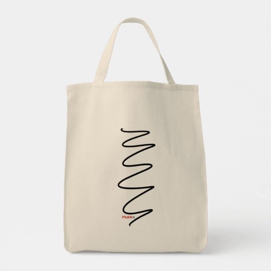 Flux Swirl Canvas Canvas tas - Zwart (Achterkant)