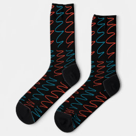 "Flux Swirl" Crew Sokken - Zwart
