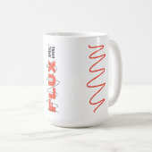 "Flux Swirl" koffie Mok (Voorkant rechts)