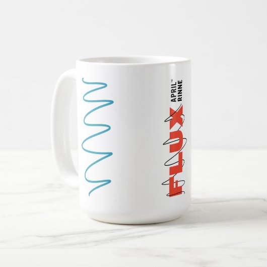 "Flux Swirl" koffie Mok (Voorkant links)