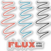 Flux Swirl Vinyl Sticker (Voorkant)