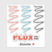 Flux Swirl Vinyl Sticker (Vel)
