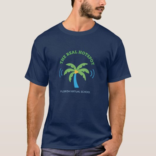 FLVS, De Echte Hotspot - Marine T-shirt (Voorkant)