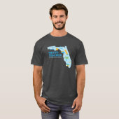 FLVS Proud Teacher, Florida T-Shirt (grijs) (Voorkant volledig)