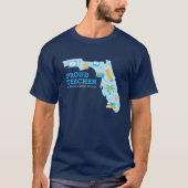 FLVS Proud Teacher, Florida T-Shirt (marine) (Voorkant)