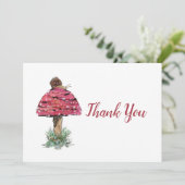 Fly Agaric Mushroom Bedankkaart (Staand voorkant)