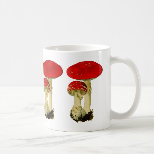 Fly agaric mushroom koffiemok (Rechts)