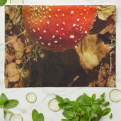 Fly Agaric Mushroom Tea Towel Theedoek (Gevouwen)
