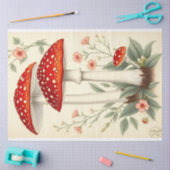  Fly Agaric Red White Mushrooms Decoupage Tissuepapier (Craft)