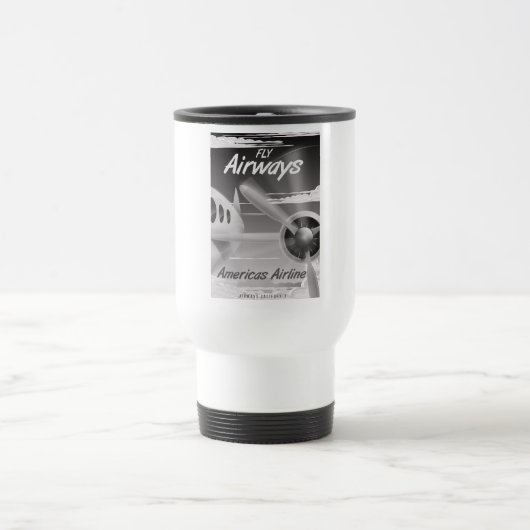 Fly Airways poster van vintage Reisbeker (Center)