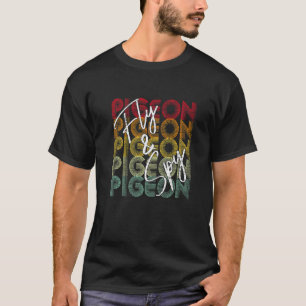 Fly and Spy Pigeon complottheorie Retro T-shirt