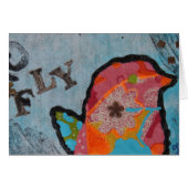 Fly Bird mixed media kunstcollage (Voorkant Horizontaal)