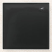 Fly Buddy Black glass onderzetter Glazen Onderzetter (Voorkant)