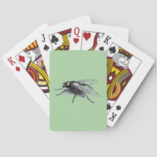 Fly Buddy green Poker speelkaarten (Achterkant)