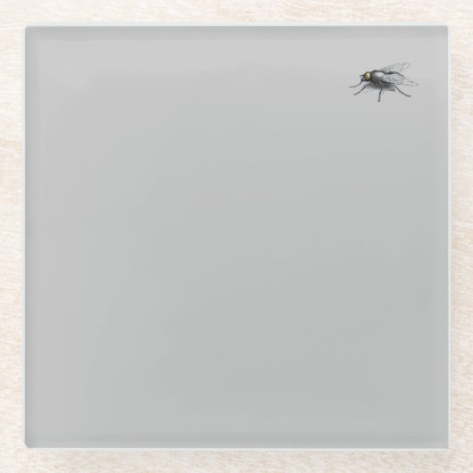 Fly Buddy grijs onderzetter (Voorkant)