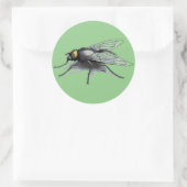 Fly Buddy groen grote ronde stickers (Tas)