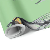 Fly Buddy groen mat inpakpapier (Rol Hoek)