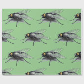 Fly Buddy groen mat inpakpapier (Vlak)