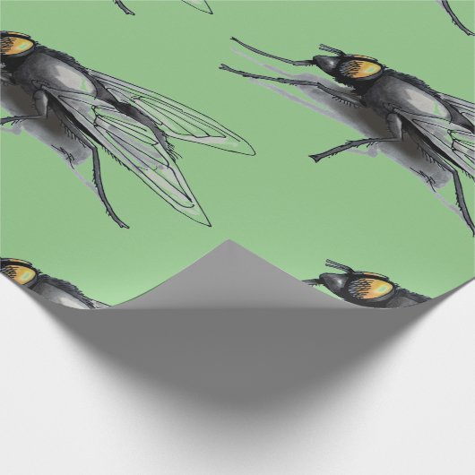 Fly Buddy groen mat inpakpapier (Hoek)