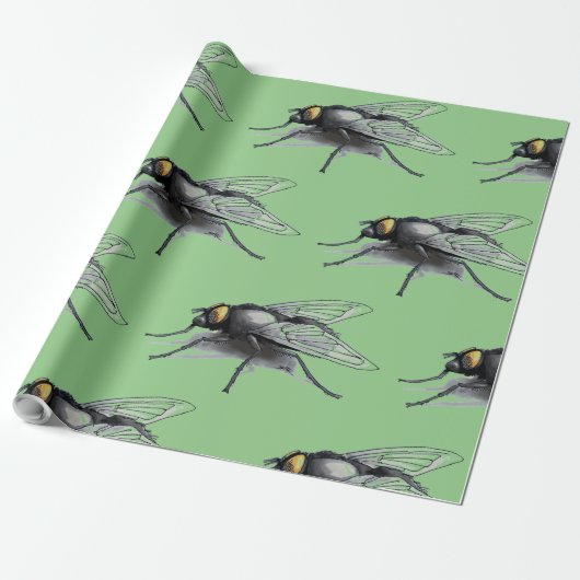 Fly Buddy groen mat inpakpapier (Uitgerold)