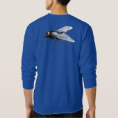 Fly Buddy mannen blauw sweatshirt terug (Achterkant)