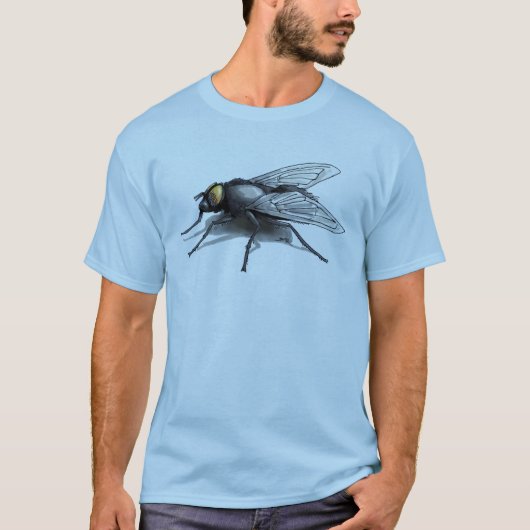 Fly Buddy mannen blauw T-shirt (Voorkant)