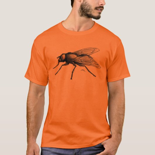 Fly Buddy mannen sinaasappel T-shirt (Voorkant)