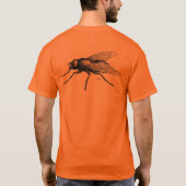 Fly Buddy mannen sinaasappel T-shirt terug (Achterkant)