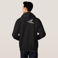 Fly Buddy mannen zwarte hoodie terug
