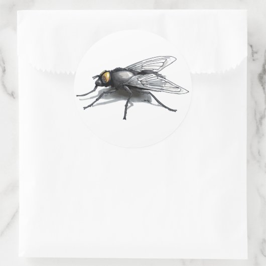 Fly Buddy rond grote stickers (Tas)
