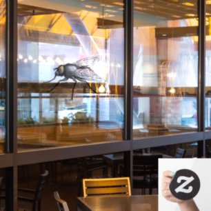 Fly Buddy see-thru raam vastklampen voorste stok Raamsticker