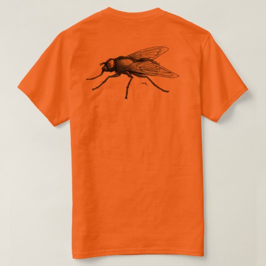 Fly Buddy vrouwen sinaasappel T-shirt terug (Design achterkant)